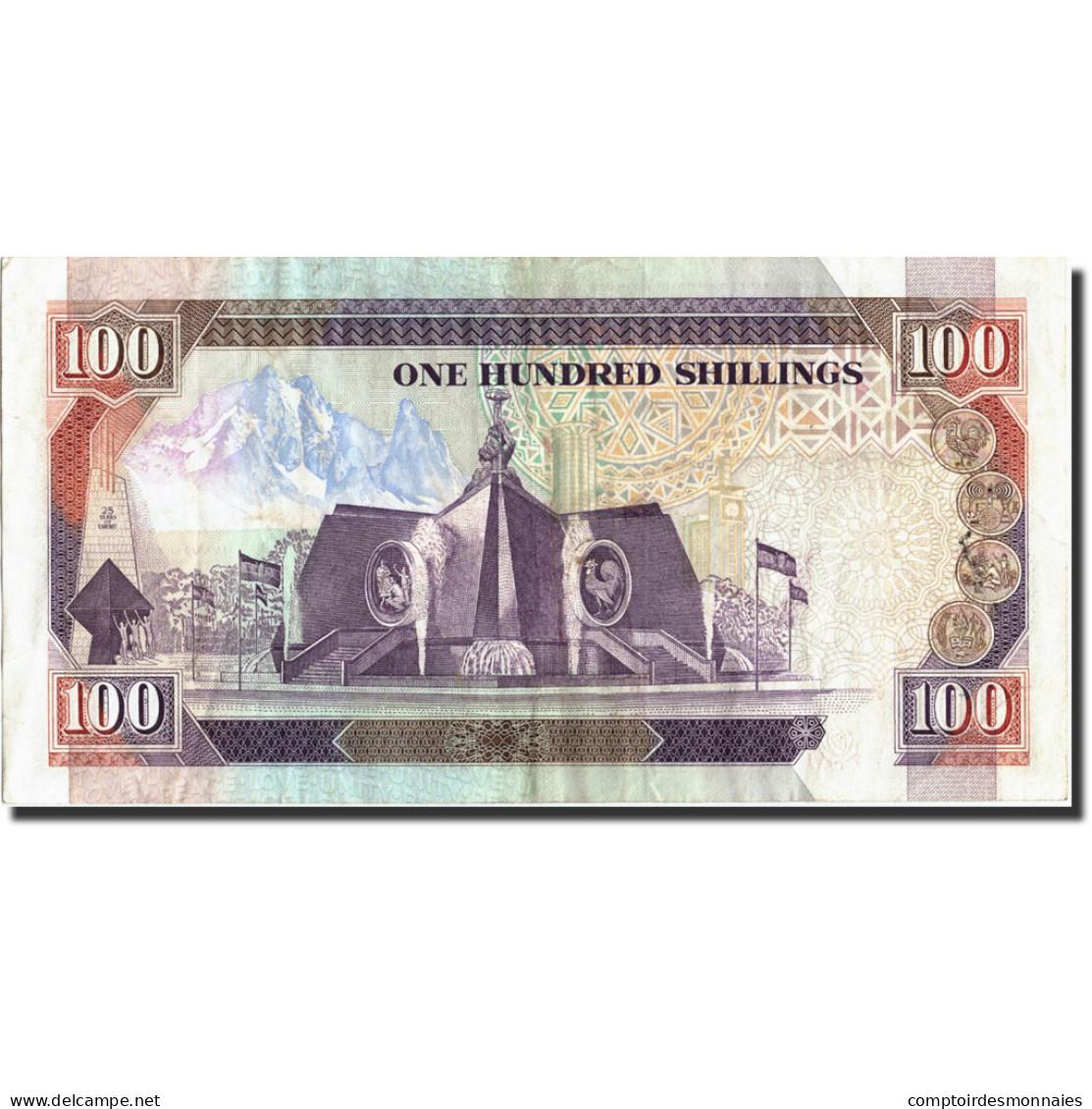 Billet, Kenya, 100 Shillings, 1989, 1989-10-16, KM:27A, TTB - Kenya