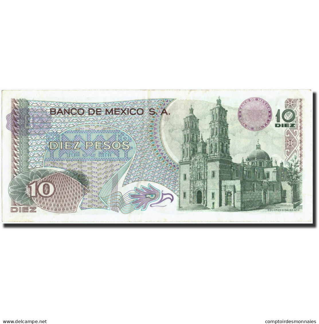 Billet, Mexique, 10 Pesos, 1975, 1975-05-15, KM:63h, SUP - Mexique