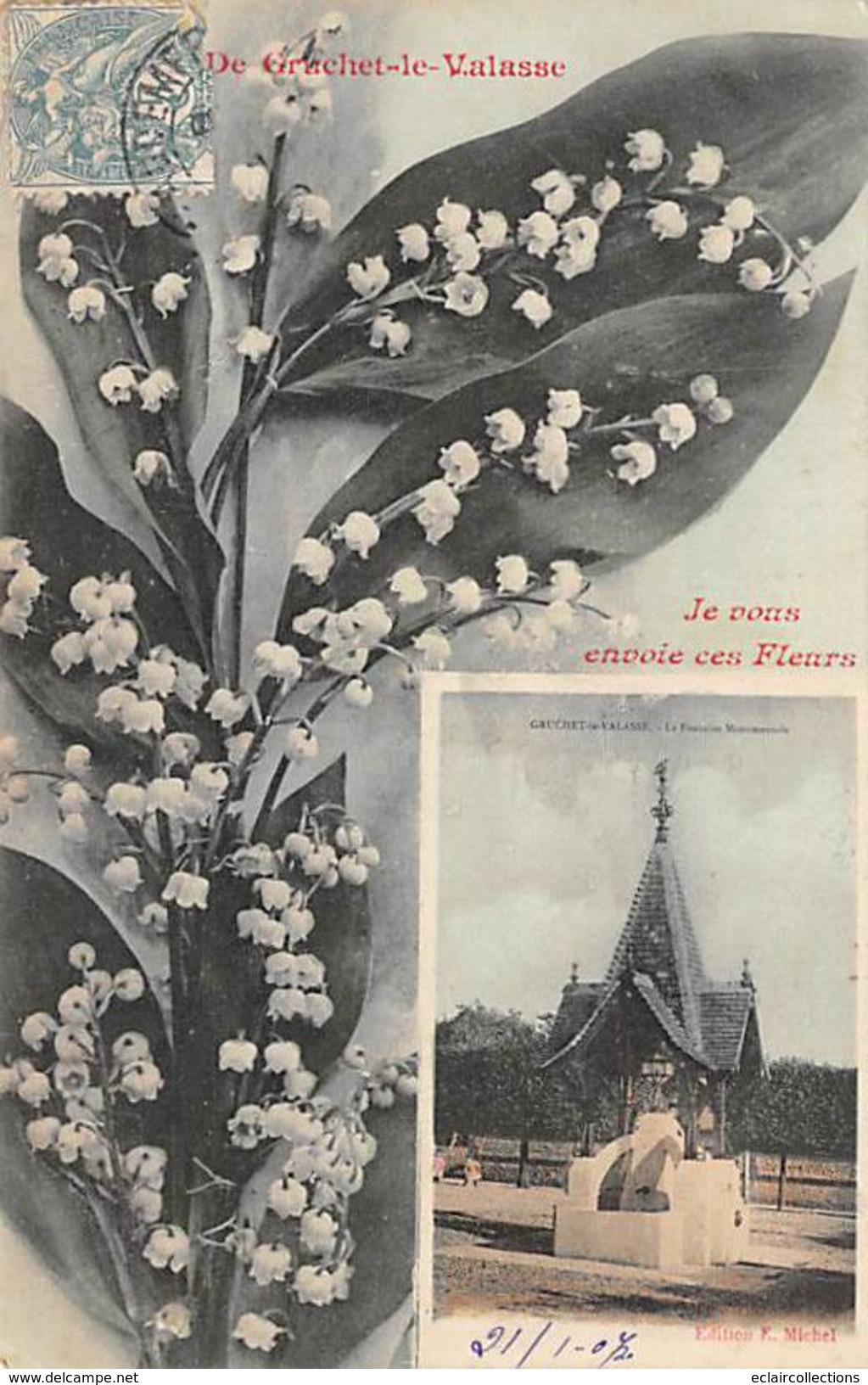 Gruchet Le Valasse     76       Fantaisie  Fontaine. Muguet - Andere & Zonder Classificatie