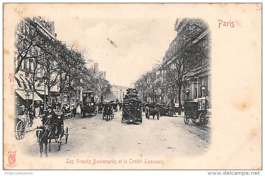 Thème: Banque   Agence Du Crédit Lyonnais  Paris   (pli Voir Scan) - Banken