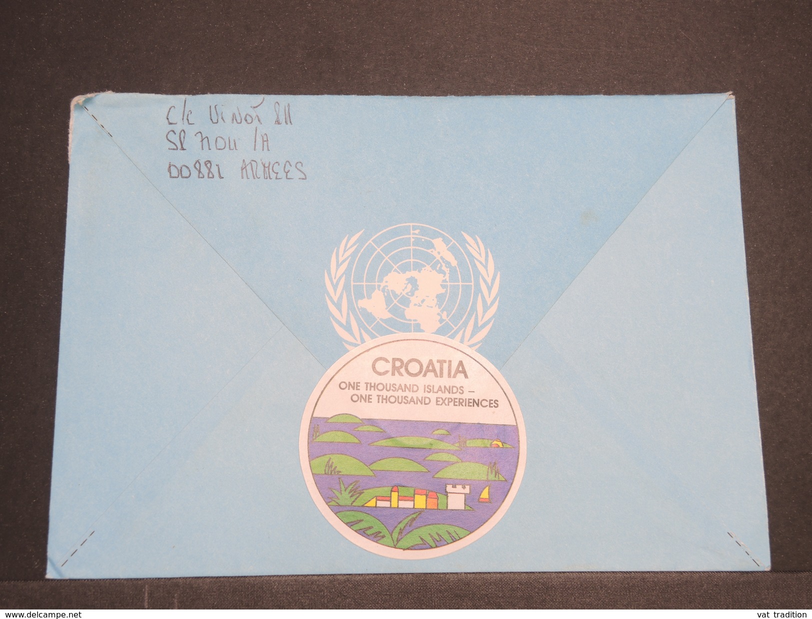 FRANCE - Enveloppe En FM D' Un Soldat Français En Croatie Sous L 'égide De L 'ONU En 1993 Pour La France - L 7915 - Cachets Militaires A Partir De 1900 (hors Guerres)