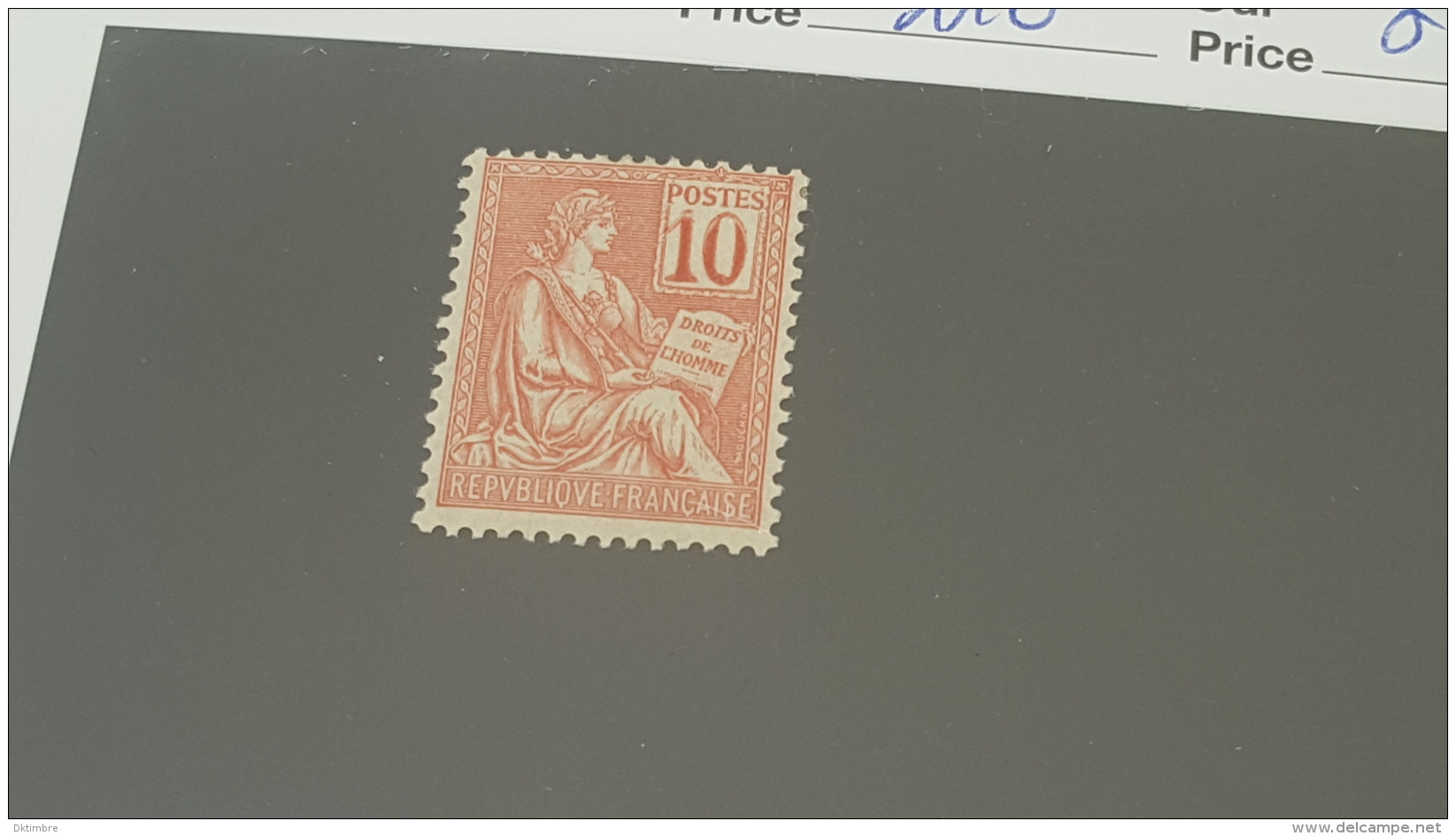 LOT 354730 TIMBRE DE FRANCE NEUF* N°116 VALEUR 45 EUROS - Unused Stamps