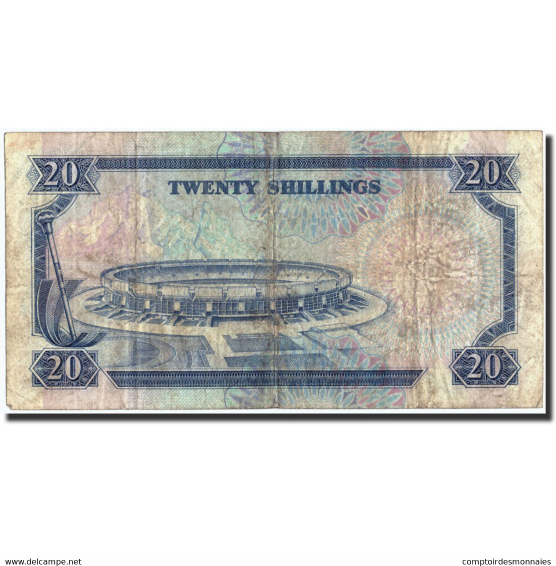 Billet, Kenya, 20 Shillings, 1989, 1989-07-01, KM:25b, TB - Kenia