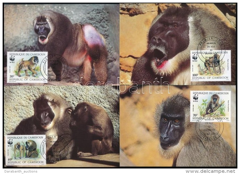 1988 WWF: Majmok Sor 4 Db CM-en Mi 1155-1158 - Altri & Non Classificati