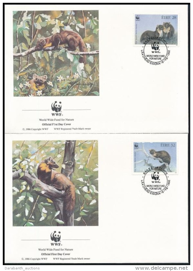 1992 WWF: Nyuszt Sor Mi 798-801 4 Db FDC-n - Otros & Sin Clasificación