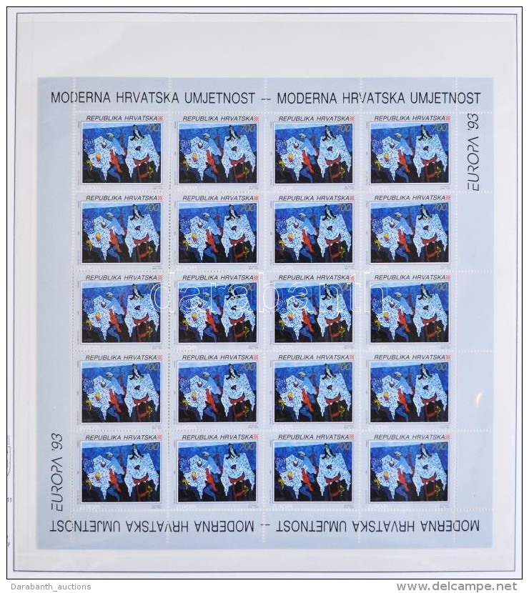 ** 1993 Europa CEPT Teljes &iacute;v Sor / Mi 240-242 Sheets - Altri & Non Classificati