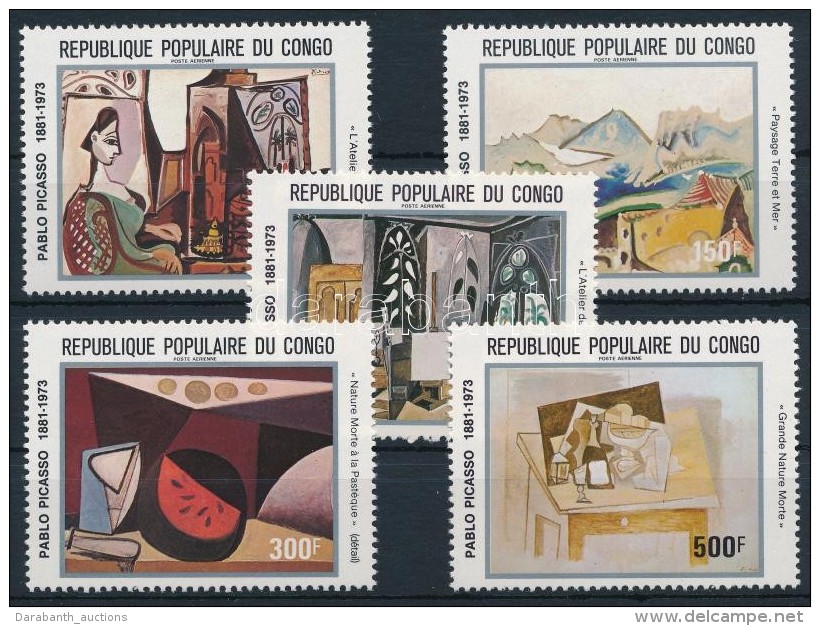 ** 1981 Picasso Sz&uuml;let&eacute;s&eacute;nek 100. &eacute;vfordul&oacute;ja Sor Mi 827-831 - Altri & Non Classificati