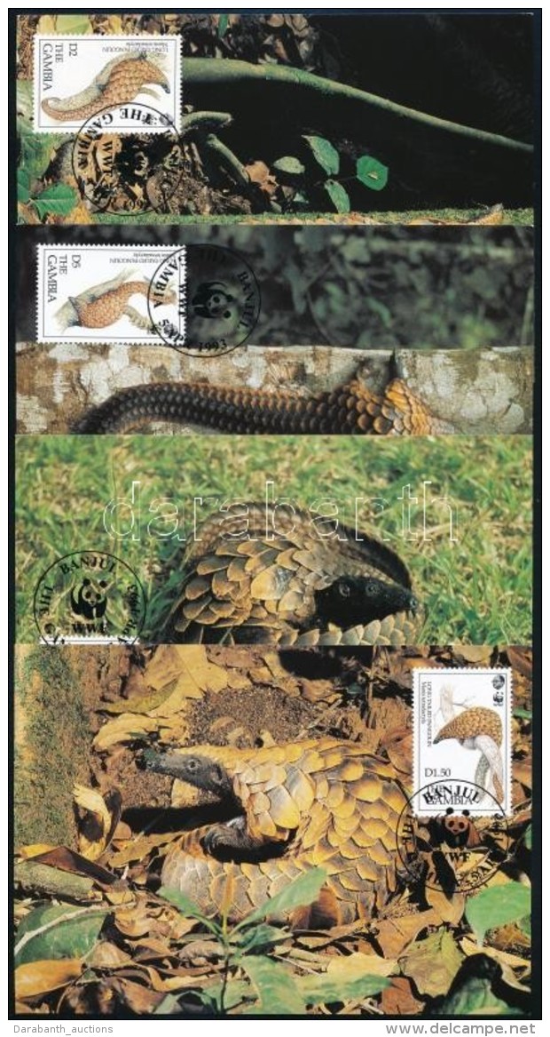 1993 WWF: Hossz&uacute;fark&uacute; Tobzoska Sor 4 Db CM-en Mi 1550-1553 - Otros & Sin Clasificación