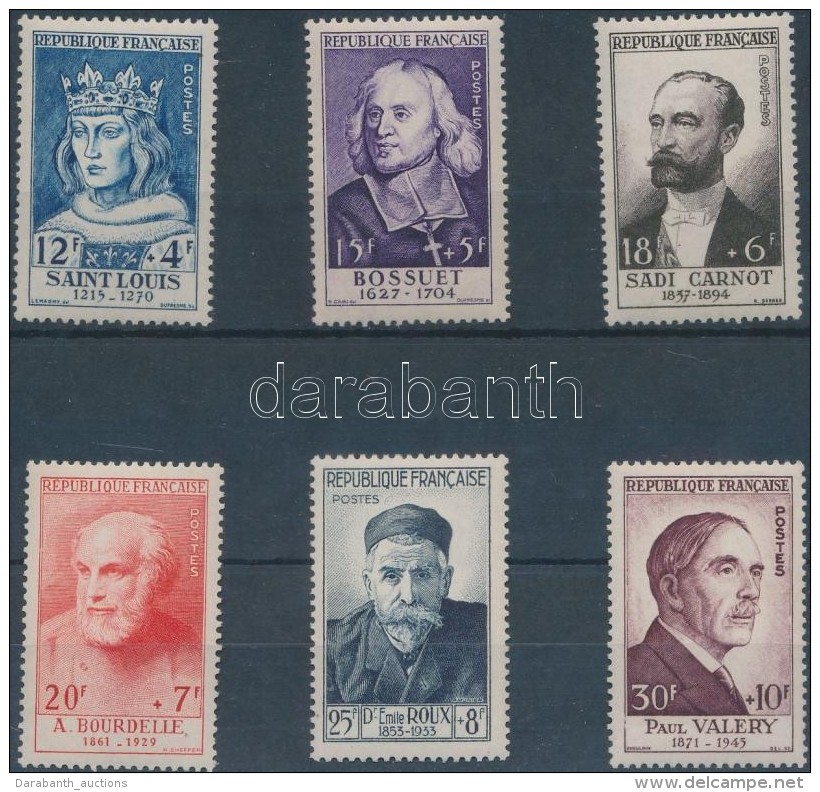 ** 1954 H&iacute;res Emberek Sor Mi 1015-1020 - Altri & Non Classificati