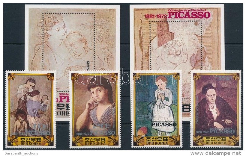 ** 1981 Picasso Sz&uuml;let&eacute;s&eacute;nek 100. &eacute;vfordul&oacute;ja Sor Mi 2219-2228 + Blokk 110-111 - Altri & Non Classificati