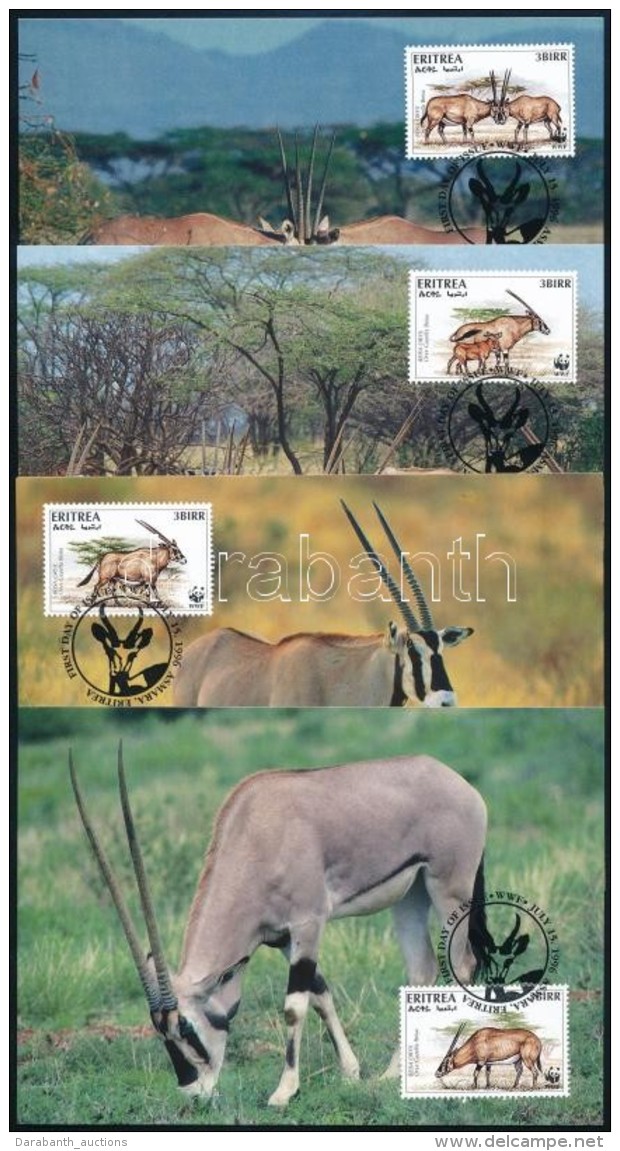 1996 WWF: Kelet-afrikai Ny&aacute;rsas Bak 4 Db CM-en Mi 87-90 - Other & Unclassified