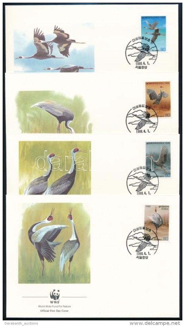 1988 WWF Darvak Sor Mi 1553-1556 4 FDC - Altri & Non Classificati