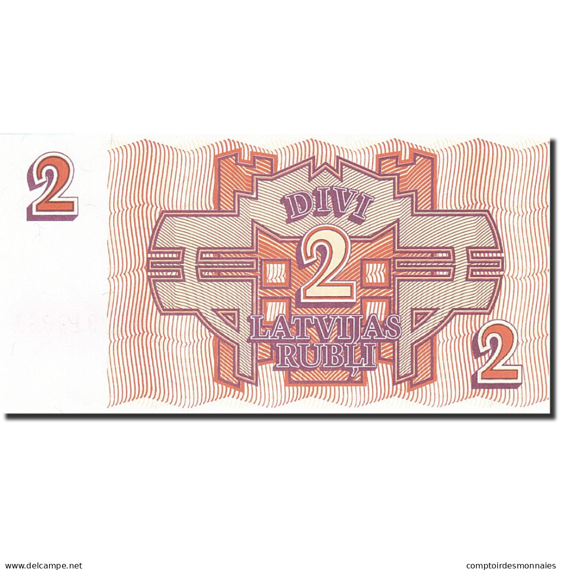 Billet, Latvia, 2 Rubli, 1992, 1992, KM:36, NEUF - Latvia