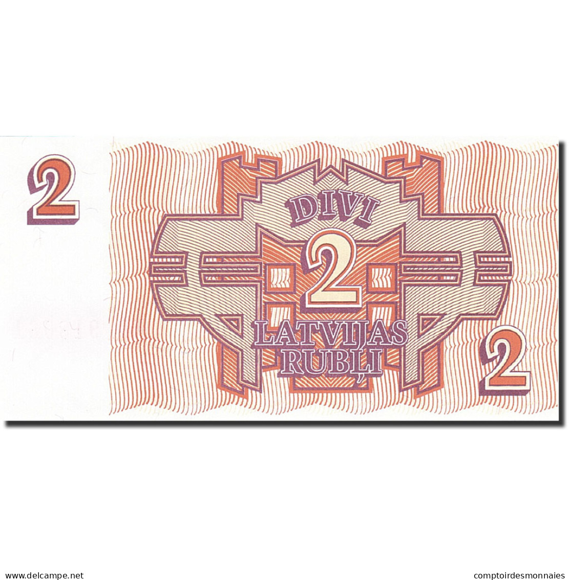 Billet, Latvia, 2 Rubli, 1992, 1992, KM:36, NEUF - Lettonia