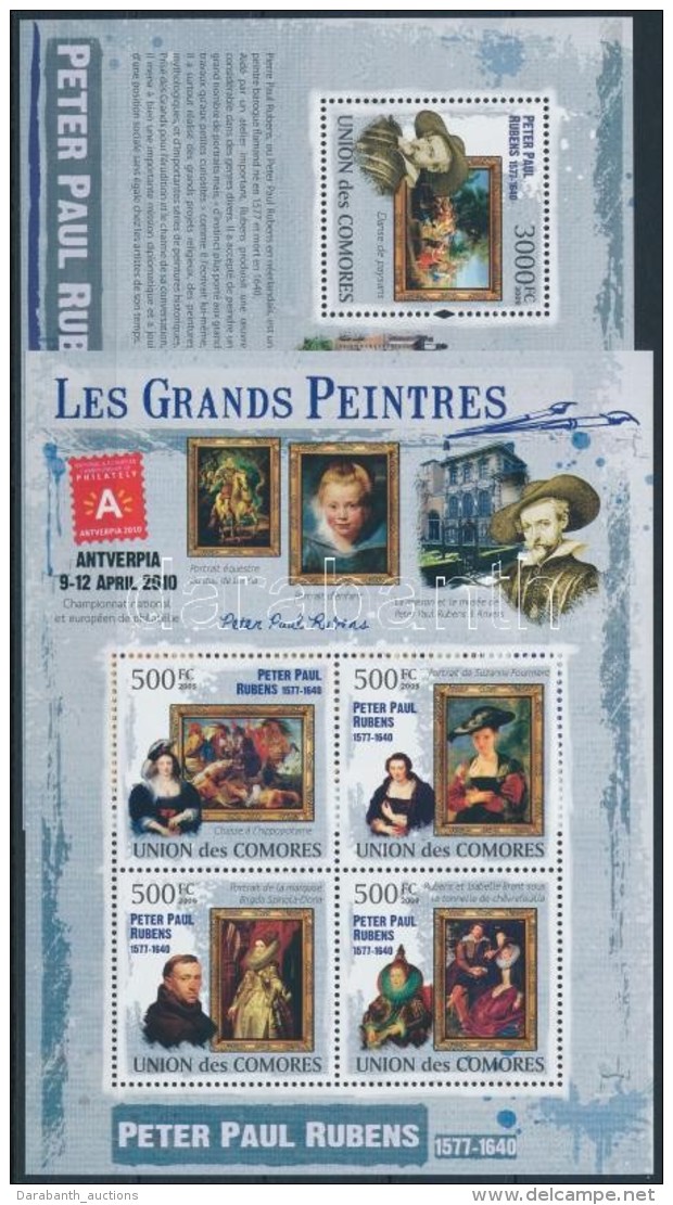 ** 2009 Rubens Festm&eacute;ny Kis&iacute;v Mi 2472-2475 + Blokk Mi 534 - Andere & Zonder Classificatie