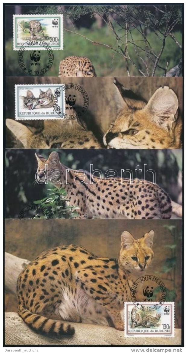 1992 WWF: Szerv&aacute;l Sor 4 Db CM-en Mi 1758-1761 - Altri & Non Classificati