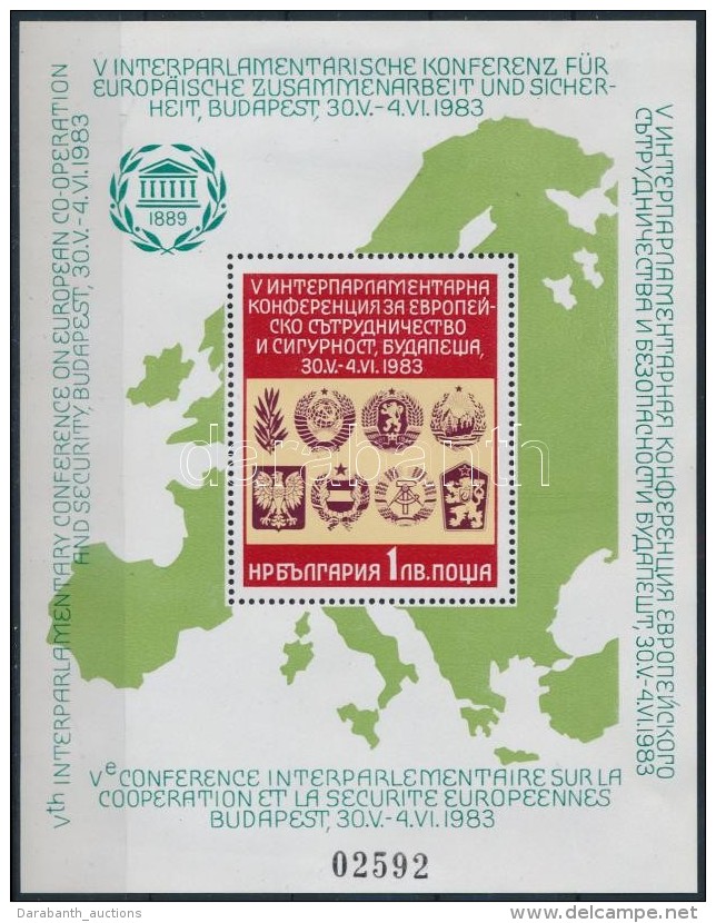 ** 1983 Interparlament&aacute;ris Konferencia Az Eur&oacute;pai Biztons&aacute;gr&oacute;l &eacute;s... - Autres & Non Classés