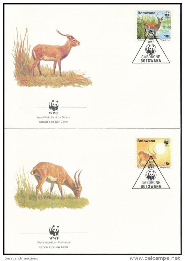 1988 WWF Antilop Sor Mi 431-434  4 Db FDC-n - Andere & Zonder Classificatie