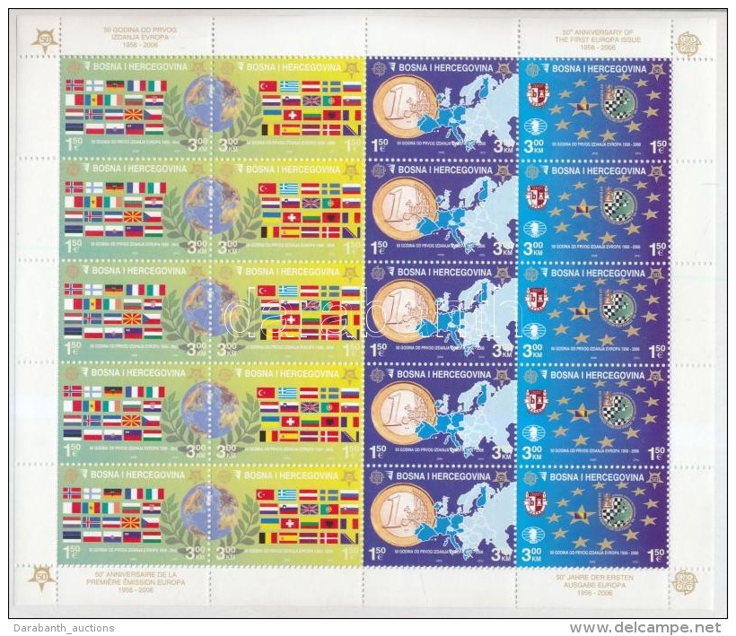 ** 2005 50 &eacute;ves Az Europa CEPT B&eacute;lyeg Kis&iacute;v Mi  419 A-422 A - Altri & Non Classificati