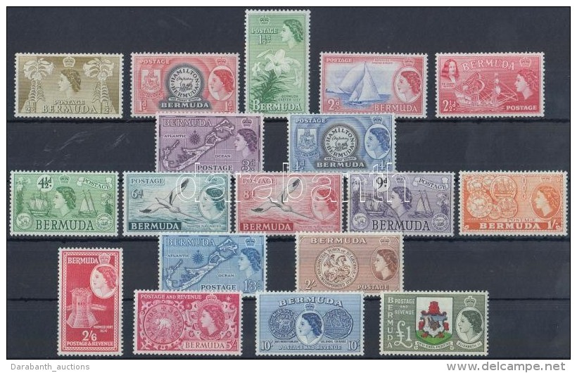 ** O 1953/1958 Forgalmi Sor Mi 130-147 (Mi 140 Pecs&eacute;telt / Used) - Altri & Non Classificati