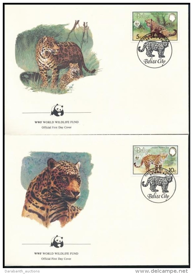 1983 WWF: Jagu&aacute;r Sor Mi 719-722 4 Db FDC-n - Andere & Zonder Classificatie
