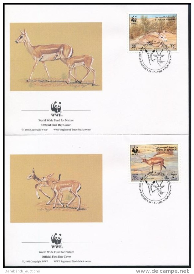 1993 WWF: Golyv&aacute;s Gazella Sor Mi 511-514 4 Db FDC-n - Otros & Sin Clasificación