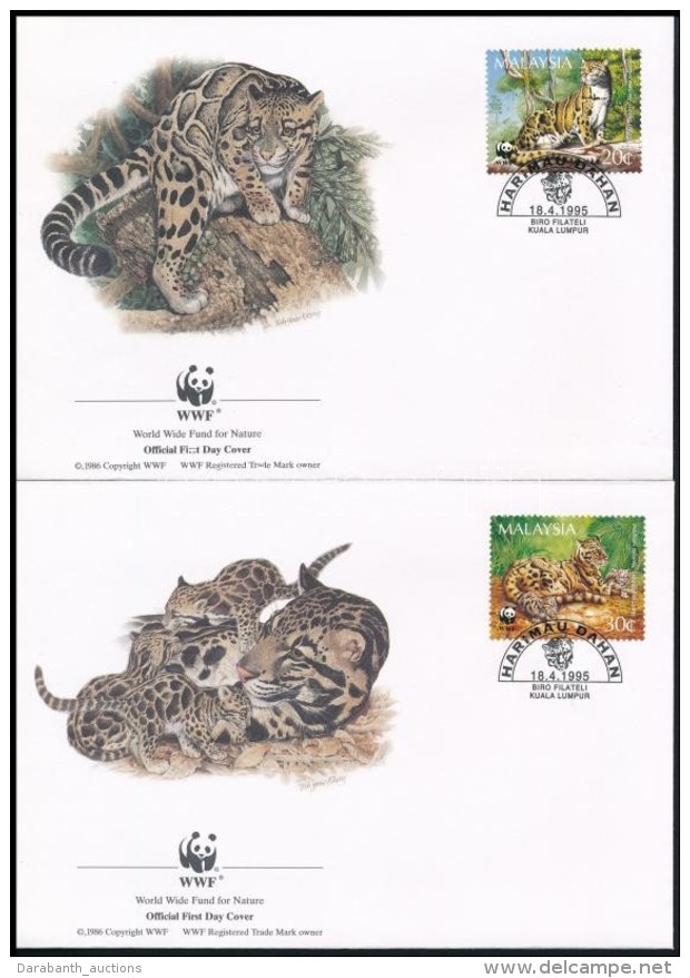 1995 WWF: K&ouml;dfoltos P&aacute;rduc Sor Mi 557-560 4 Db FDC-n - Andere & Zonder Classificatie