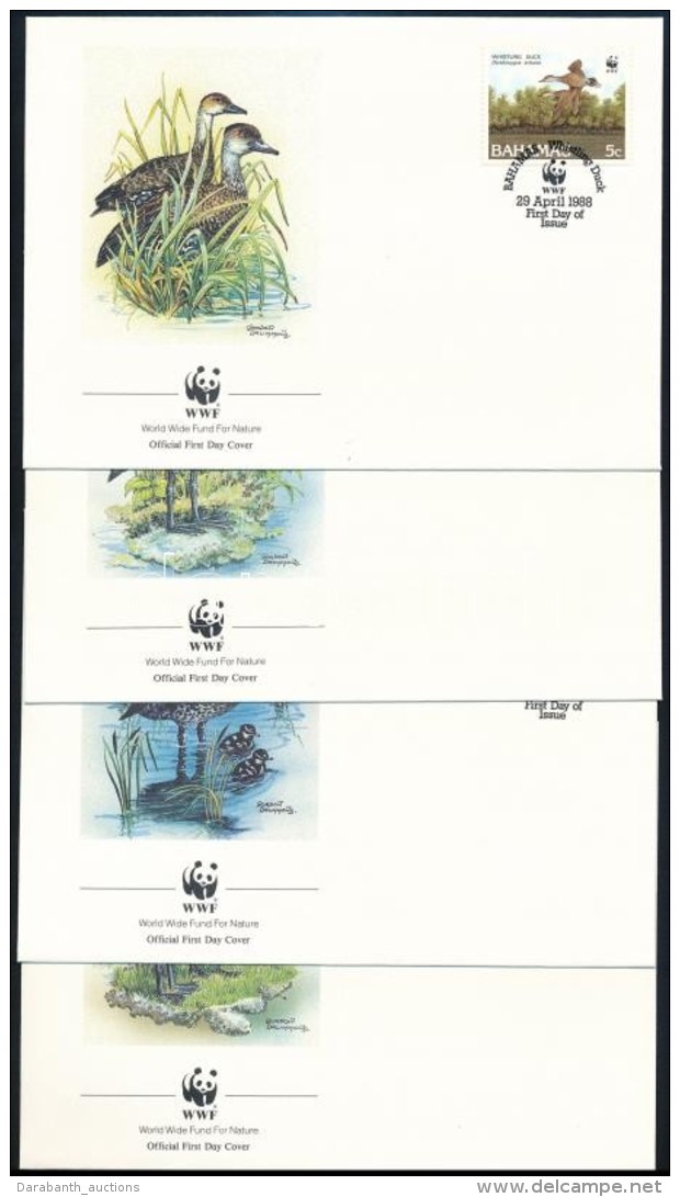 1988 Vadkacs&aacute;k Sor Mi 672-675 4 FDC-n - Altri & Non Classificati