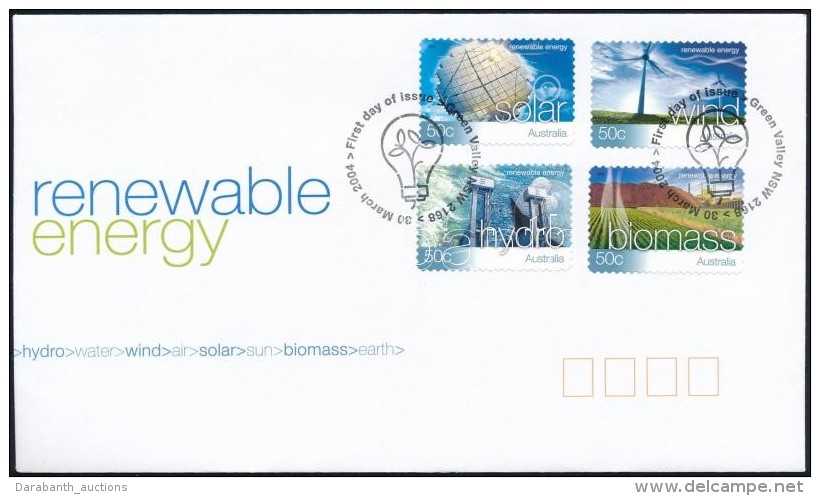 2004 Meg&uacute;jul&oacute; Energia &ouml;ntapad&oacute;s Sor Mi 2302-2305 FDC-n - Altri & Non Classificati