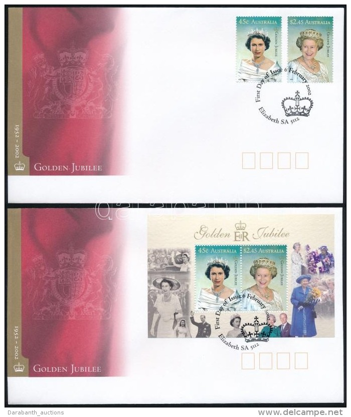 2002 Erzs&eacute;bet Sor Mi 2109-2110 + Blokk Mi 44 2 Db FDC-n - Altri & Non Classificati