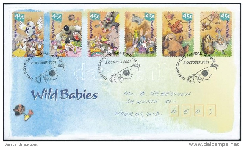 2001 Kevin A Koala &ouml;ntapad&oacute;s Sor Mi 2090-2095 FDC-n - Altri & Non Classificati