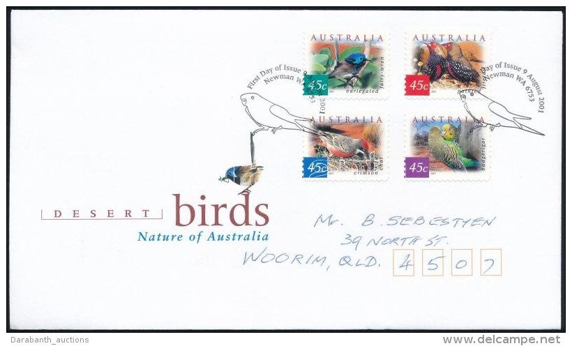 2001 Forgalmi, Mad&aacute;r &ouml;ntapad&oacute;s Sor Mi 2070-2073 FDC-n - Altri & Non Classificati