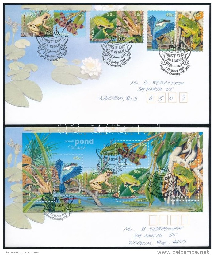 1999 &Aacute;llatvil&aacute;g Sor Mi 1855-1860 + Blokk Mi 34 2 Db FDC-n - Altri & Non Classificati