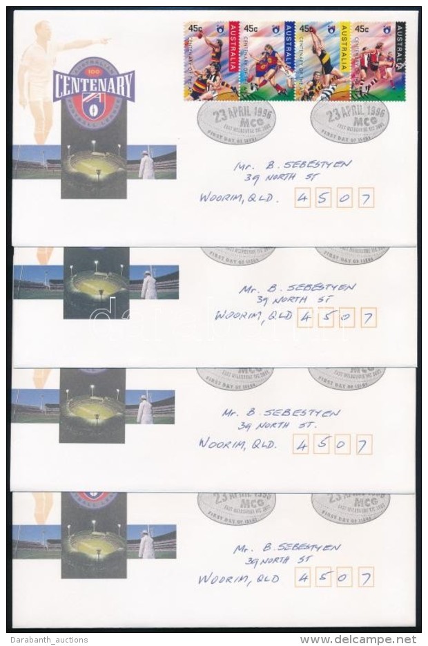 1996 Foci Sor Mi 1543-1558 4 Db FDC-n - Altri & Non Classificati