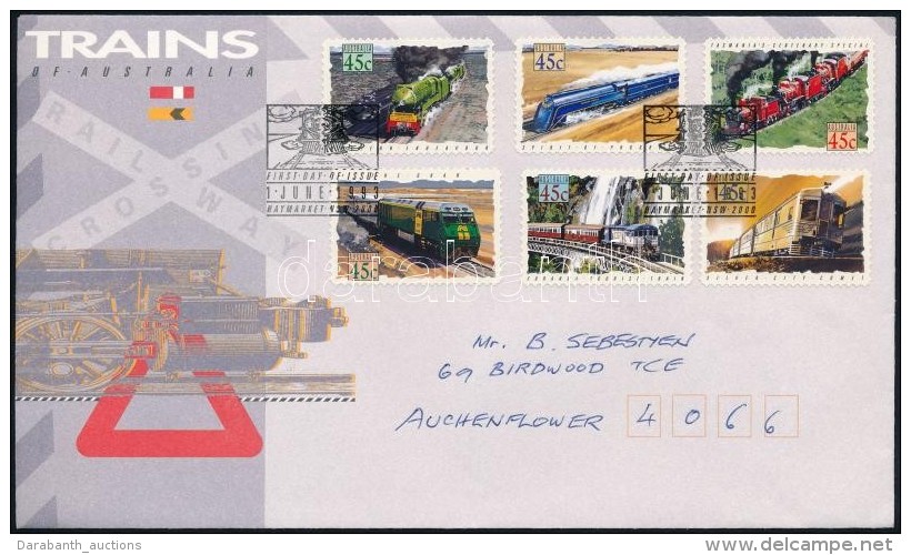 1993 Vonat &ouml;ntapad&oacute;s Sor Mi 1354-1359 FDC-n - Altri & Non Classificati