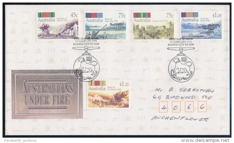 1992 H&aacute;bor&uacute; Sor Mi 1292-1296 FDC-n - Altri & Non Classificati