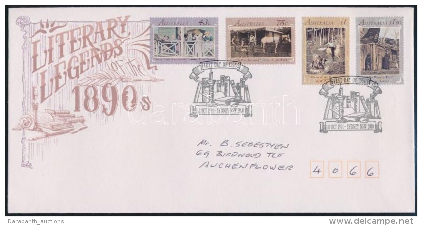 1991 Irodalom Sor Mi 1266-1269 FDC-n - Altri & Non Classificati