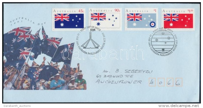 1991 Nemzeti &uuml;nnep Sor Mi 1233-1236 FDC-n - Otros & Sin Clasificación