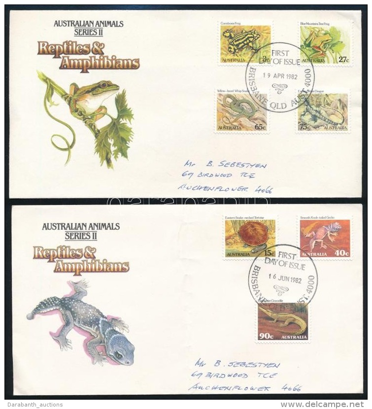 1982 Forgalmi Sor Mi 781-787 2 Db FDC-n - Andere & Zonder Classificatie