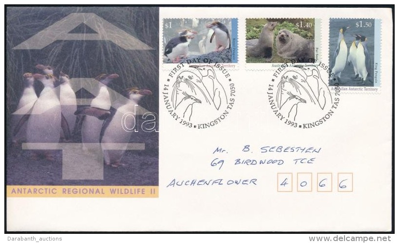 1993 Sarkvid&eacute;ki &aacute;llatvil&aacute;g Sor Mi 95-97 FDC-n - Other & Unclassified