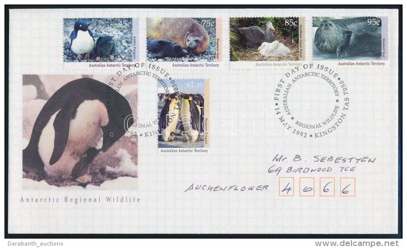 1992 &Aacute;llatvil&aacute;g Sor Mi 90-94 FDC-n - Andere & Zonder Classificatie