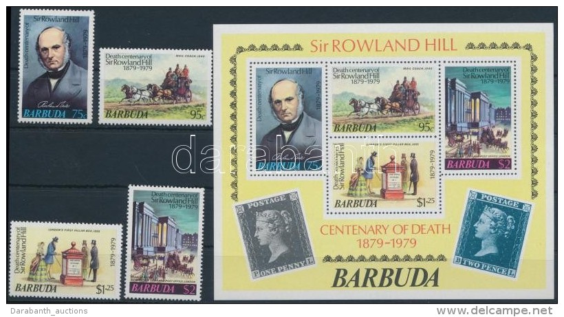 ** 1979 Rowland Hill Sor Mi 439-442 + Blokk Mi 41 - Otros & Sin Clasificación