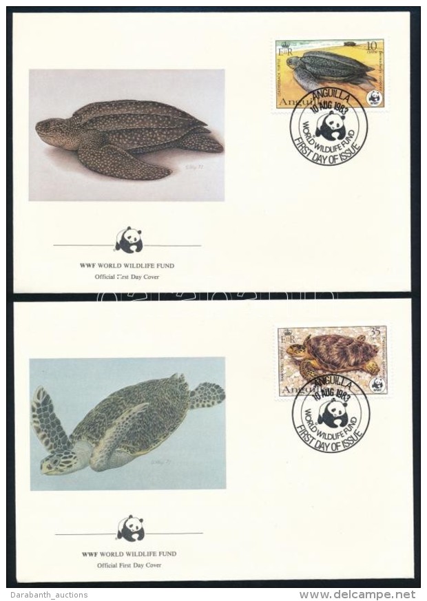 1983 WWF: TeknÅ‘s&ouml;k Sor 4 Db FDC-n Mi 541 A-544 A - Altri & Non Classificati