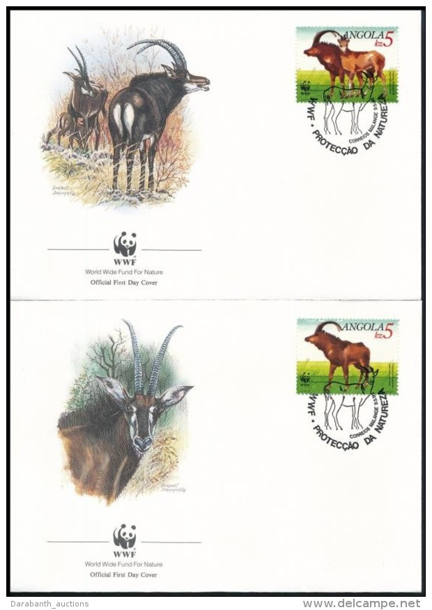 1990 WWF: &Oacute;ri&aacute;s Fekete L&oacute;antilop Sor Mi 799-802 4 Db FDC-n - Andere & Zonder Classificatie