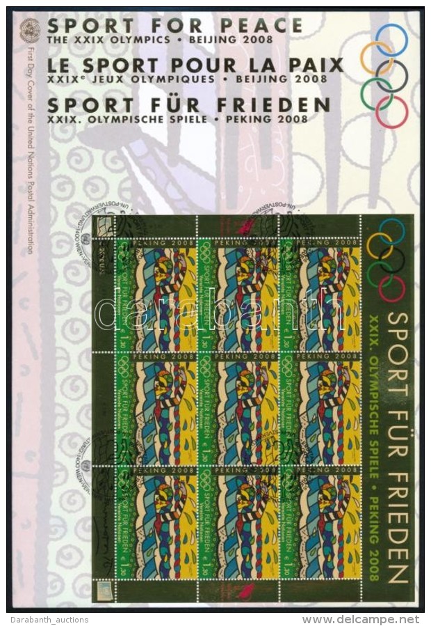 2008 Olimpia Kis&iacute;v Mi 546 FDC-n - Otros & Sin Clasificación