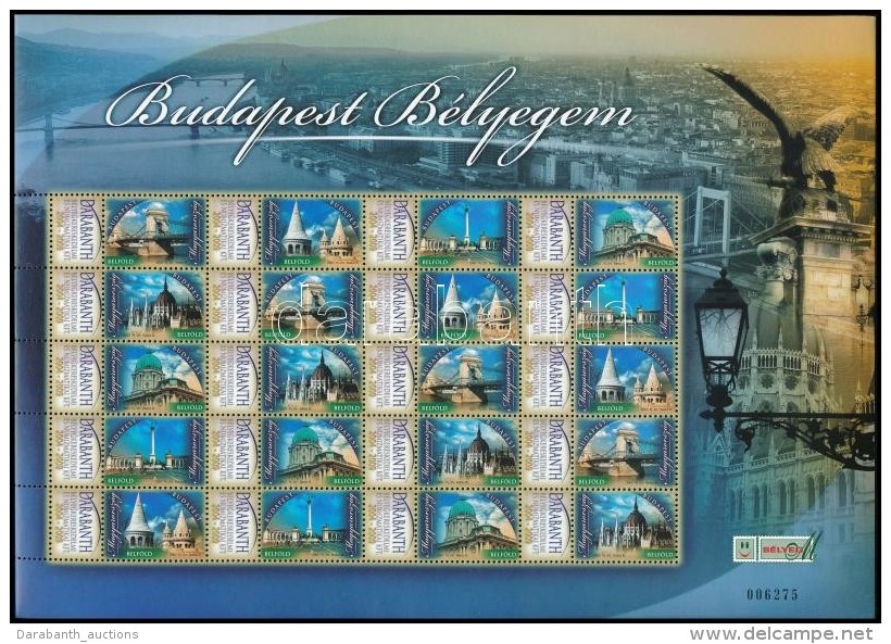 ** 2007 Budapest B&eacute;lyegem 2009-ben K&eacute;sz&uuml;lt Megszem&eacute;lyes&iacute;tett Sorsz&aacute;mozott... - Altri & Non Classificati