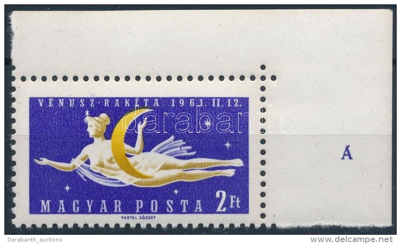 ** 1961 V&eacute;nusz Rak&eacute;ta &iacute;vsarki 2Ft, Szakadt F&aacute;tyol - Altri & Non Classificati