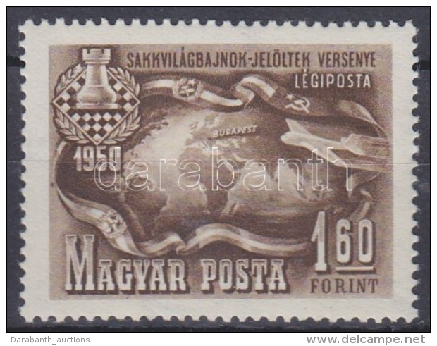 ** 1950 Sakk 1,60Ft Halv&aacute;ny &iacute;vsz&iacute;n&aacute;tnyomattal - Otros & Sin Clasificación