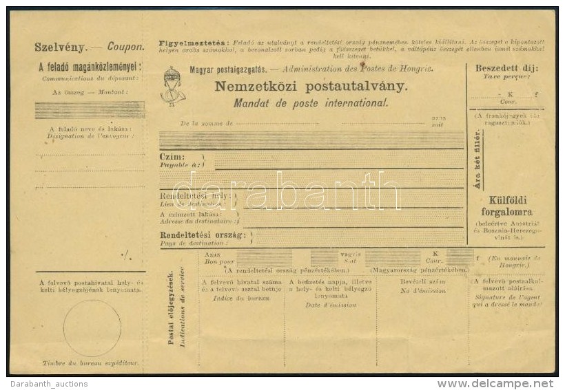 ~1920 Haszn&aacute;latlan Nemzetk&ouml;zi Postautalv&aacute;ny - Otros & Sin Clasificación