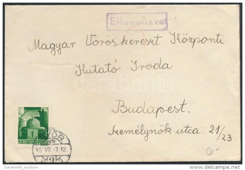 1945 (1. D&iacute;jszab&aacute;s) T&aacute;vols&aacute;gi Lev&eacute;l Hadvez&eacute;rek 1P... - Other & Unclassified